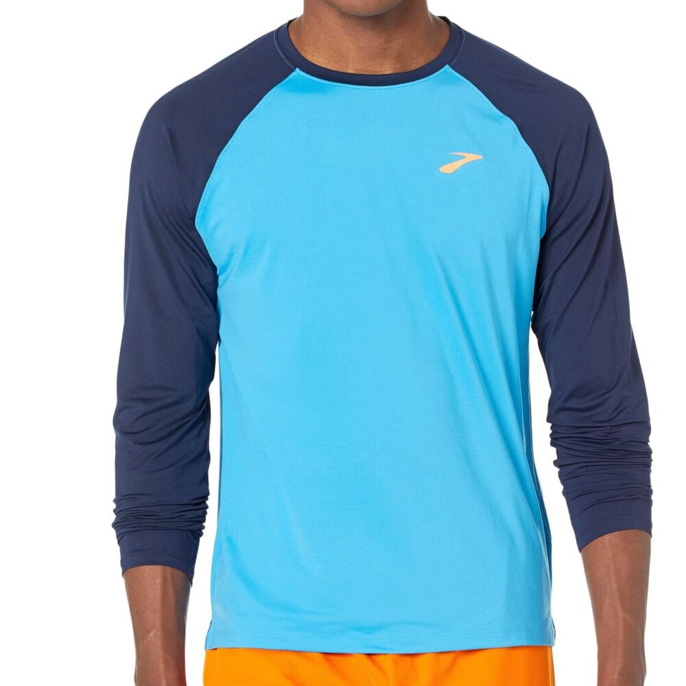Brooks Atmosphere Long Sleeve Tee 2.0 – Navy, XL